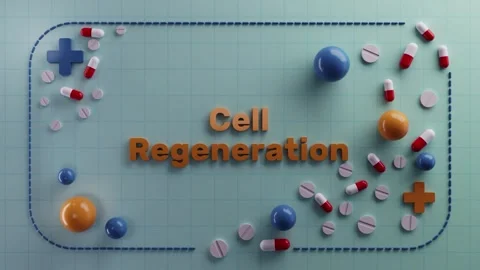 Medical cell visualization, educational infographic showing pharmaceutical cell Stock Footage 320673327