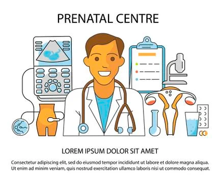 Medical centre website Stock Illustration
