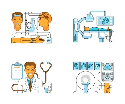 Medical centre website Stock Illustration