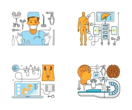 Medical centre website Stock Illustration