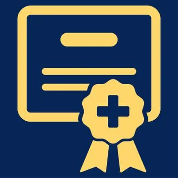 Medical Certification Icon Stock Illustration