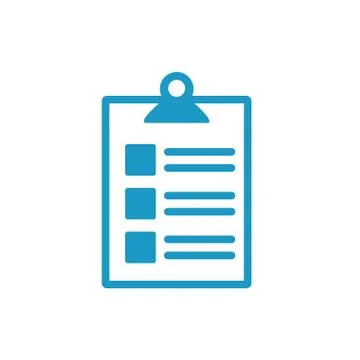 Medical check list with document line style icon イラスト素材