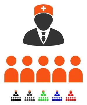 Medical Class Flat Icon Illustrazione stock