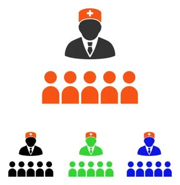 Medical Class Flat Vector Icon Illustrazione stock