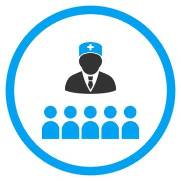 Medical Class Rounded Icon Stock Illustration