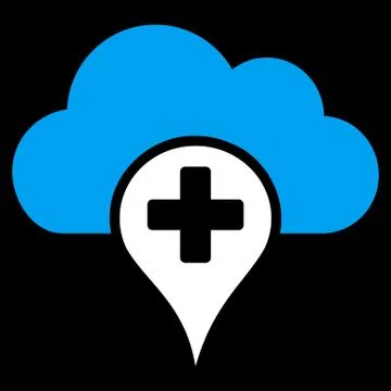Medical Cloud Icon Stock Illustration