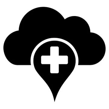 Medical Cloud Icon Stock Illustration
