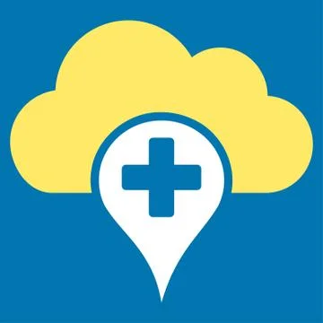 Medical Cloud Icon Illustrazione stock