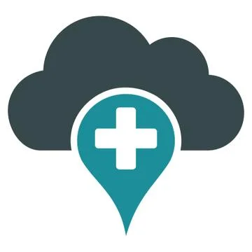 Medical Cloud Icon Stock Illustration