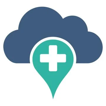 Medical Cloud Icon Illustrazione stock