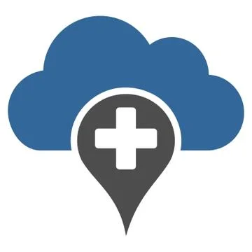 Medical Cloud Icon Illustrazione stock