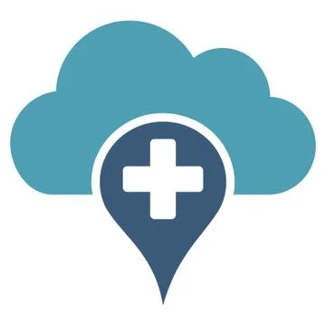 Medical Cloud Icon Stock Illustration