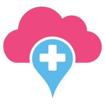 Medical Cloud Icon Illustrazione stock