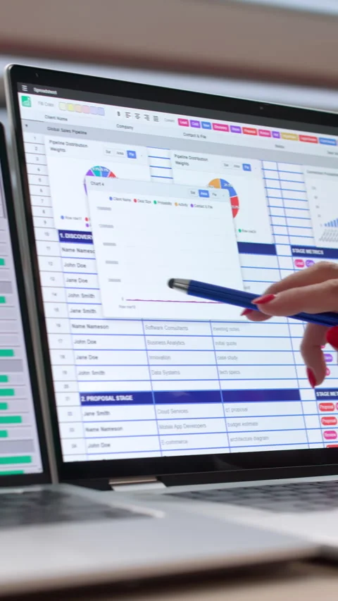 Medical Coder Carefully Reviews Billing Codes On Laptop Stock Footage 341002059