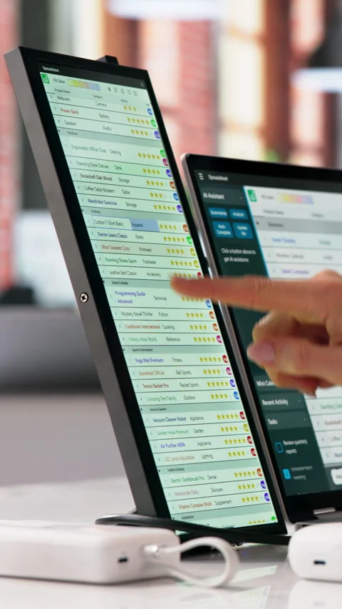Medical Coder Carefully Reviews Data On Computer Screen Stockbeeldmateriaal 330254890