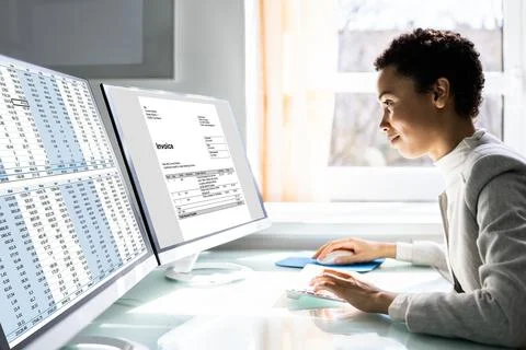 Medical Codes And Accounts Manager In Office Stock Photos