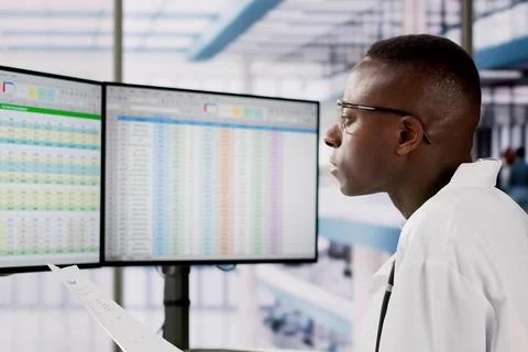 Medical Coding Bill And Billing Codes Spreadsheets Stock Photos