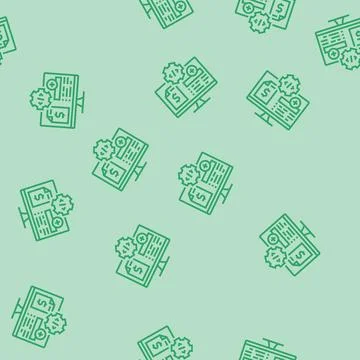 Medical coding billing line seamless pattern Stock Illustration