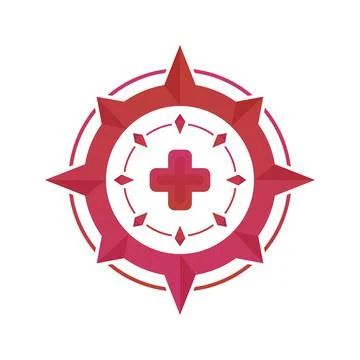 Medical compass logo element design template icon Stock Illustration