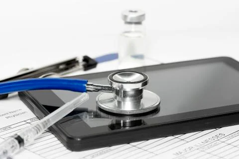 Medical computer tablet Foto stock