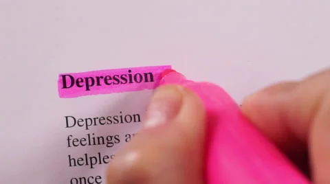 Medical Condition Highlighting Depression Stock Footage 62823273