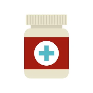 Medical container on a white background Stock Illustration