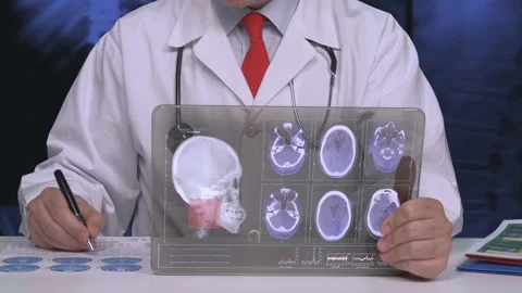 Medical Data In A Digital Tablet  Stock Footage 200723668