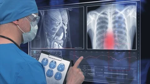 Medical Data on screen  스톡 동영상 200184390