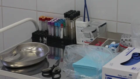 Medical Desk Stock Footage 86277262