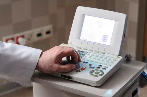 Medical device computer Stock Photos