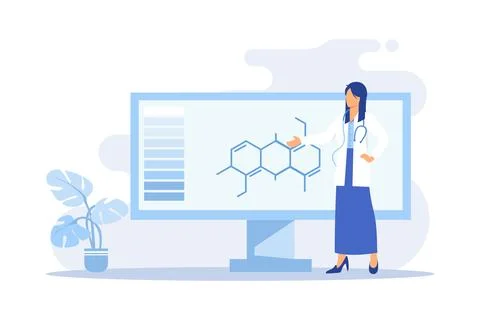 Medical device design and development. Science concept illustration Stock Illustration