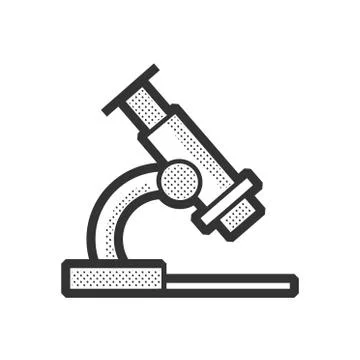 Medical Device Icon, Microscope Stock Illustration