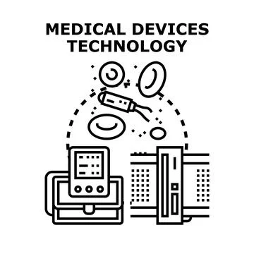 Medical devices technology development vector concept Stock Illustration
