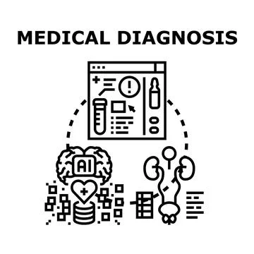 Medical diagnosis using artificial intelligence technology Stock Illustration