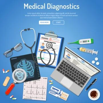 Medical diagnostics concept Stock Illustration