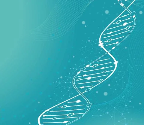Medical dna structure Illustrazione stock