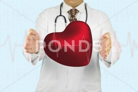 Medical Doctor Hands With Heart