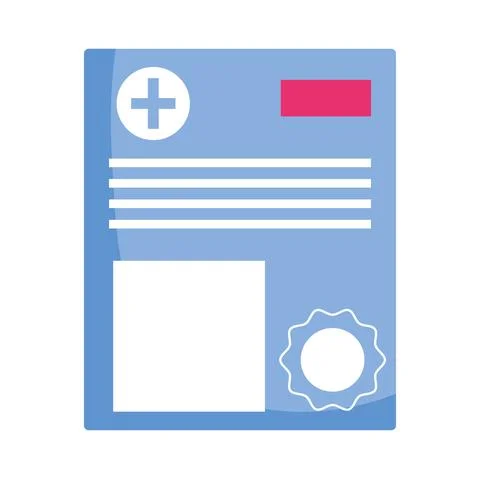 Medical document report Stock Illustration