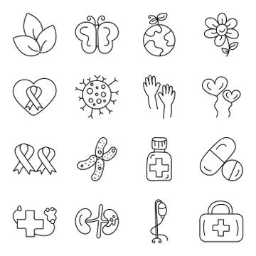Medical Drawings Vector Pack Stock Illustration