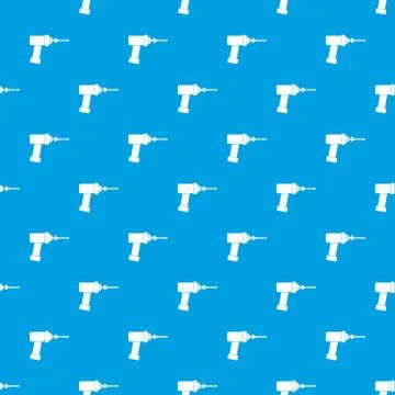 Medical drill pattern seamless blue Stock Illustration