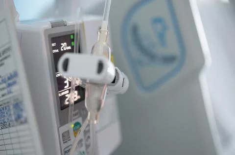Medical drip iv device Stock Photos