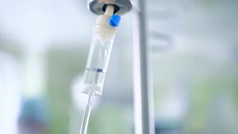 Medical drip in the operating room Stock Footage 150884842