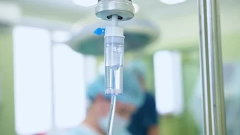 Medical drip in the operating room Stock Footage 150905099