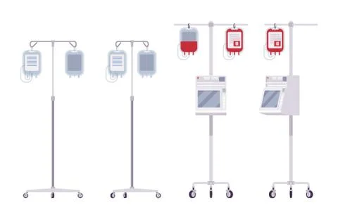 Medical dropper set Stock Illustration