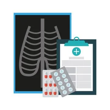 Medical elements concept Stock Illustration
