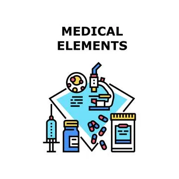 Medical elements icon vector illustration Illustrazione stock