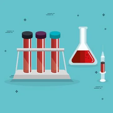 Medical elements set icons 库存插图