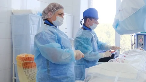 Medical endoscopy surgery. Stock Footage 119705674