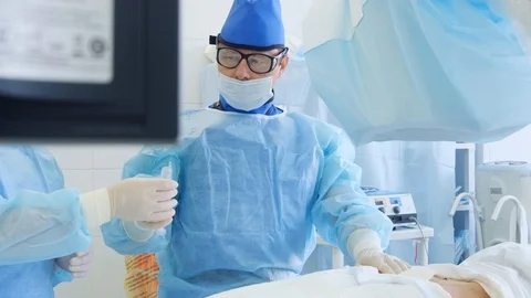 Medical endoscopy surgery. Видео 119893955