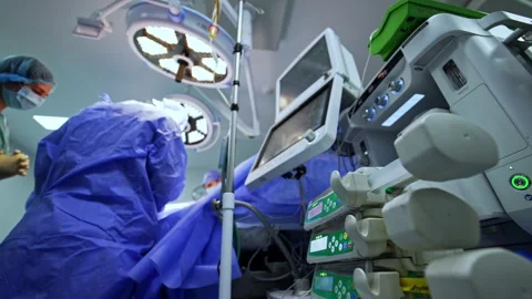 Medical equipment functioning in the modern surgical room.  動画素材 244965968